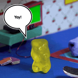 Dancing Gummy Bear Yippee Meme GIF