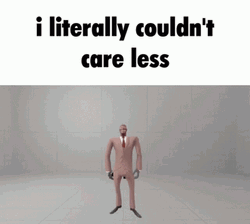 Dancing Guy Couldn't Care Less GIF
