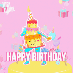 Dancing Happy Birthday Cake GIF
