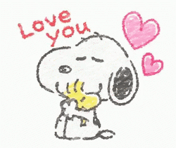 Dancing Head Sway Snoopy Love You GIF