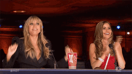 Dancing Heidi Klum GIF