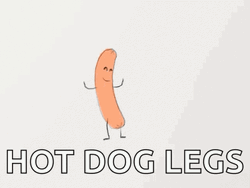 Dancing Hot Dog Legs GIF