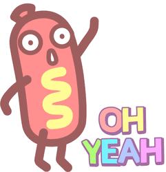 Dancing Hot Dog Oh Yeah GIF