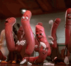 Dancing Hot Dog Sausage Party GIF