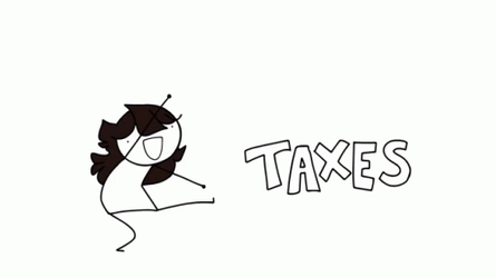 Dancing Illustration Taxes GIF