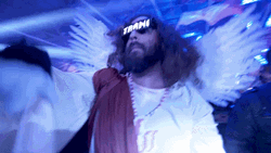 Dancing Jesus Angel Wings Music Festival Rave GIF