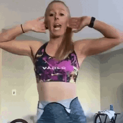 Dancing Lady Hip Thrust GIF