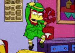 Dancing Leprechaun Spinning Around The Simpsons GIF