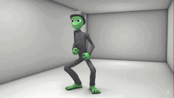 Dancing Lizard Alien GIF