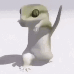 Dancing Lizard Boring Step GIF