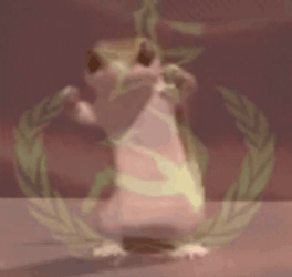 Dancing Lizard With Star Logo GIF