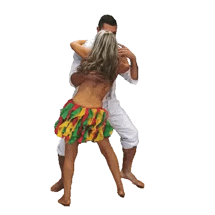 Dancing Man And Woman In Front Of Laam Sign Sticker