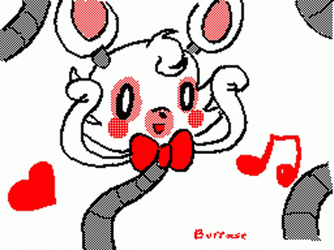 Dancing Mangle Red Bow GIF
