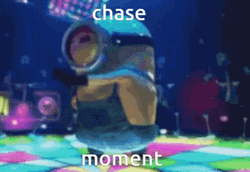 Dancing Minion Chase Moment GIF