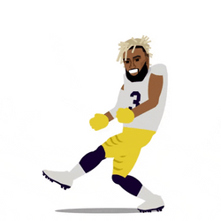 Dancing Odell Beckham Jr Animation GIF