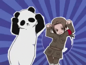 Dancing Panda And China From Hetalia Axis Powers GIF