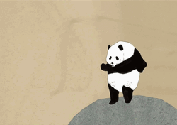 Dancing Panda In A Stone