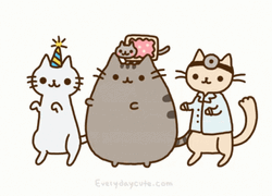 Dancing Party Cats GIF