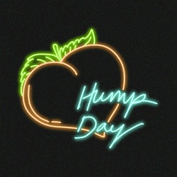 Dancing Peach Moving Sketch Hump Day GIF