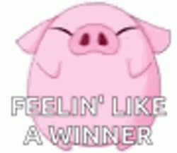 Dancing Pig Feelin Like Winning
