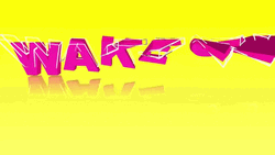 Dancing Pink Wake Up Words GIF
