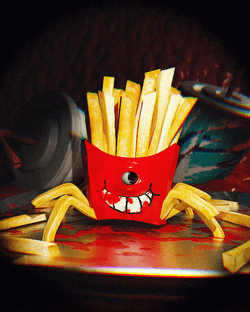 Dancing Potato Fries GIF