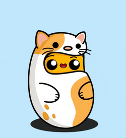 Dancing Potato On Cat Costume GIF