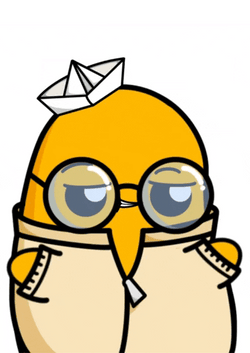 Dancing Potato With Paper Boat GIF