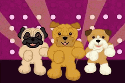 Dancing Pug And Friends Dog GIF