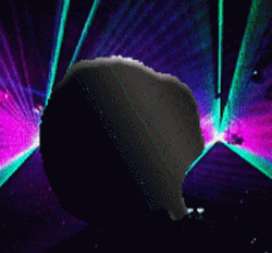 Dancing Pug With Neon Light  GIF
