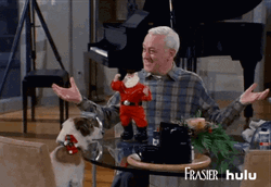  Dancing Santa Claus Frasier Clap GIF
