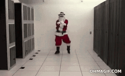 Dancing Santa Claus Gangnam Style GIF