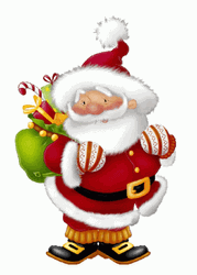 Dancing Santa Claus Gifts GIF