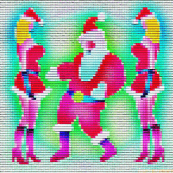  Dancing Santa Claus Pixel GIF