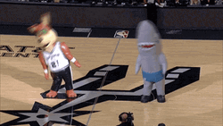 Dancing Shark With Mascots GIF