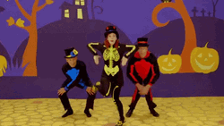 Dancing Skeleton Meme Trio GIF