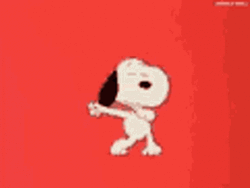 Dancing Snoopy Swinging His Arms GIF