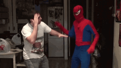 Dancing Spiderman Head Dance GIF