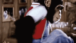 Dancing Spinning Monkey In Clothes GIF