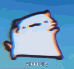Dancing Sticker Cat Yippee Meme GIF