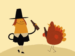 Dancing Turkey Pilgrims Break