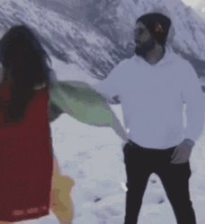 Dancing Under The Snowfall GIF