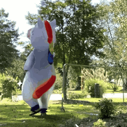 Dancing Unicorn Mascot GIF