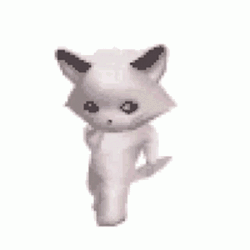 Dancing White Animal GIF