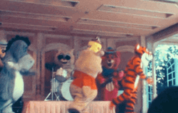 Dancing Winnie The Pooh And Disney Character GIF