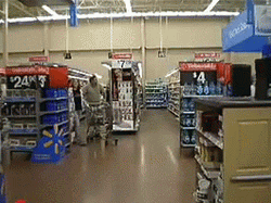 Dancing With Cart Walmart Funny GIF