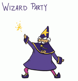 Dancing Wizard Party GIF
