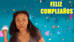 Dancing Woman Greets Feliz Cumpleaños GIF