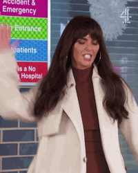 Dancing Woman Knee Slap GIF