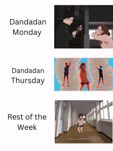 Dandadan Monday Dandadan Thursday Rest Of The Week Cartoons GIF